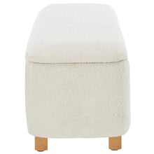Duncan Boucle Storage Ottoman Bench